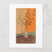 Carte Postale vase en verre thème orange (Devant)