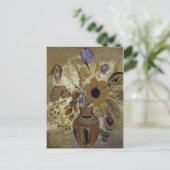 Carte Postale Vase étrusque avec fleurs (Debout devant)