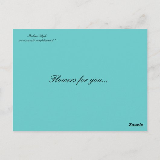 Carte postale Vase Fleurs (Dos)