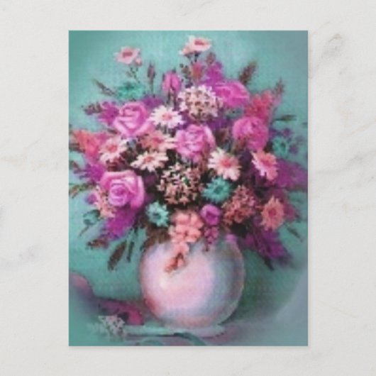 Carte postale Vase Fleurs (Devant)