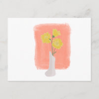 Vase floral aquarelle pour tout anniversaire ou oc