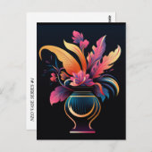 CARTE POSTALE VASE NEO N° 1 (Devant / Derrière)
