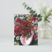Carte postale "Vase rose" (Debout devant)