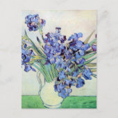 Carte Postale Vase Still Life avec Irises par Vincent van Gogh (Devant)
