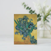 Carte Postale Vase Still Life avec Irises par Vincent van Gogh (Debout devant)