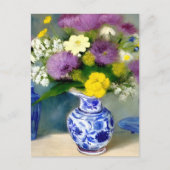 Carte Postale Vase tranquille des fleurs Imprimer (Devant)