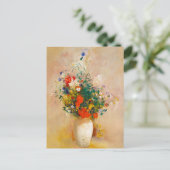 Carte Postale Vase vintage des fleurs (1906) par Odilon Redon (Debout devant)