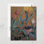 Carte postale Vases de tulipes de Claude Monet (Devant / Derrière)