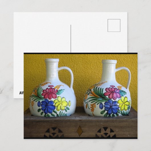 Carte Postale Vases Décoratifs (Devant / Derrière)