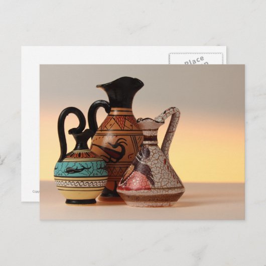 Carte postale Vases grecques 1 (Devant / Derrière)