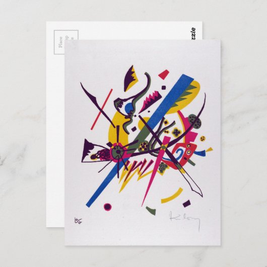 Carte Postale Vasily Kandinsky Small Worlds I (Devant / Derrière)