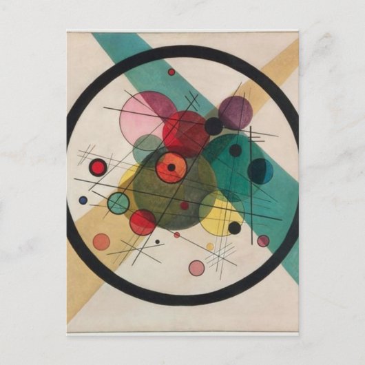 Carte Postale Vassily Kandinsky cercles dans un cercle (Devant)