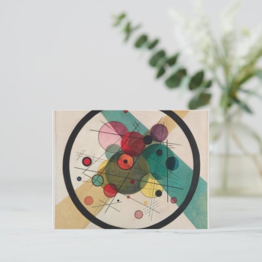 Carte Postale Vassily Kandinsky cercles dans un cercle (Debout devant)