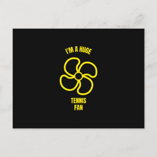 Carte Postale Vaste fan de tennis sports drôles