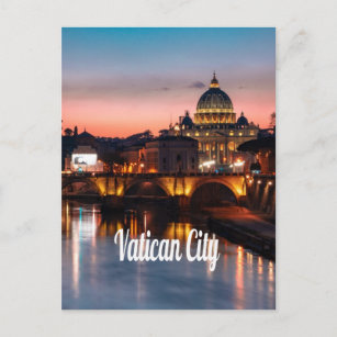 Carte Postale Vatican La Nuit Église Catholique Romaine