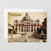 Carte Postale Vatican moderne Voyage Art Vintage (Devant / Derrière)