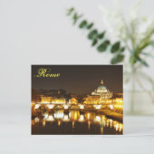 Carte Postale Vatican, Rome, Italie la nuit (Debout devant)