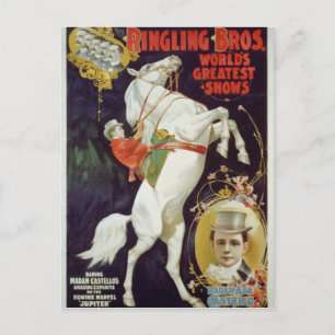Carte Postale Vaudeville, spectacles de cirque