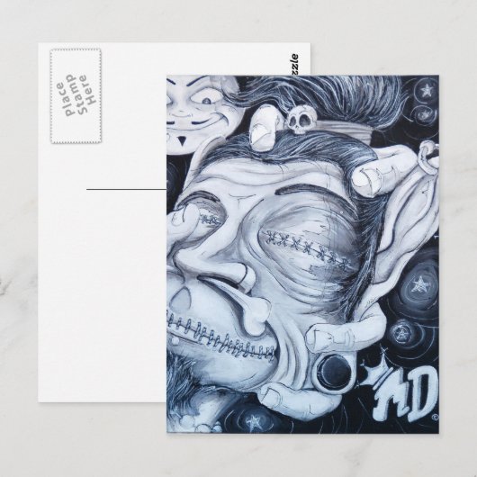 carte postale vaudou (Devant / Derrière)