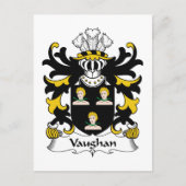 Carte Postale Vaughan Family Crest (Devant)