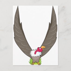 Carte Postale Vautour de l'alphabet animal