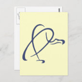 Carte Postale Vautour stylisé (Devant / Derrière)