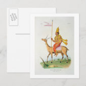 Carte Postale Vayu, gravée par C. de Motte (1785-1836) (couleur (Devant / Derrière)