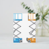 Carte Postale Vecteur de levage d'entrepôt (Debout devant)