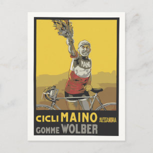 Carte Postale Vector Art, cyclisme, champion italien 1920