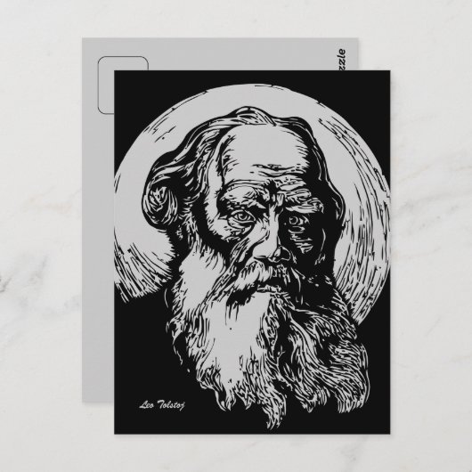 Carte Postale Vector Art Leo Tolstoï (Devant / Derrière)