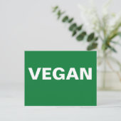 CARTE POSTALE VEGAN (Debout devant)