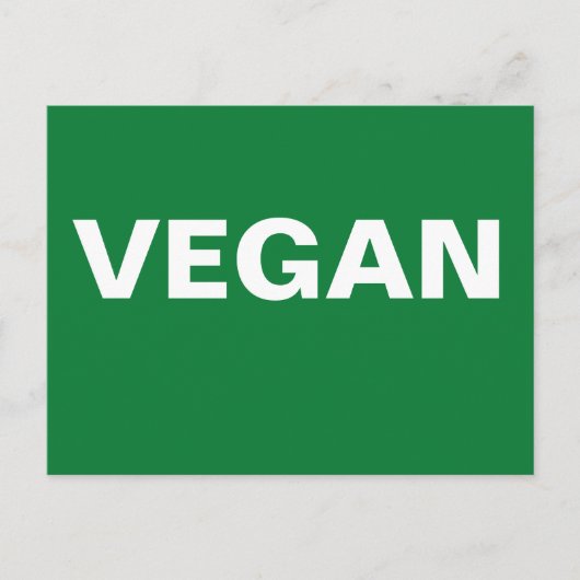 CARTE POSTALE VEGAN (Devant)