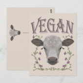CARTE POSTALE VEGAN - C05 (Devant / Derrière)