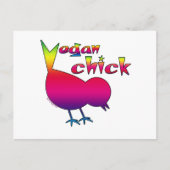 Carte Postale Vegan Chick (Devant)