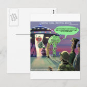 Carte Postale Végan Fou à lier (Devant / Derrière)