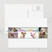 Carte Postale Vegan Gear Quelle différence? (Devant / Derrière)