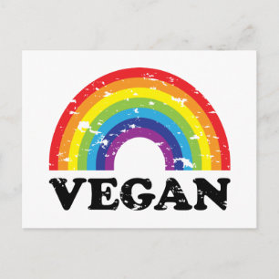 Carte Postale Vegan Rainbow