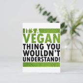 Carte Postale Vegan Thing (Debout devant)
