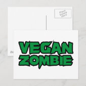 Carte Postale Vegan Zombies (Devant / Derrière)