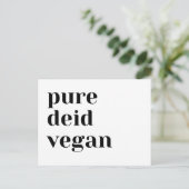 Carte postale végane Pure Deid (Debout devant)