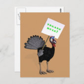 Carte Postale Vegans Rule ! (Devant / Derrière)