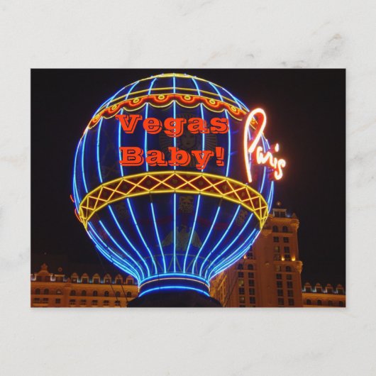 Carte Postale Vegas Baby ! (Devant)
