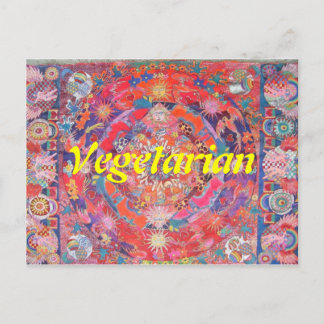 Carte Postale Végétarien