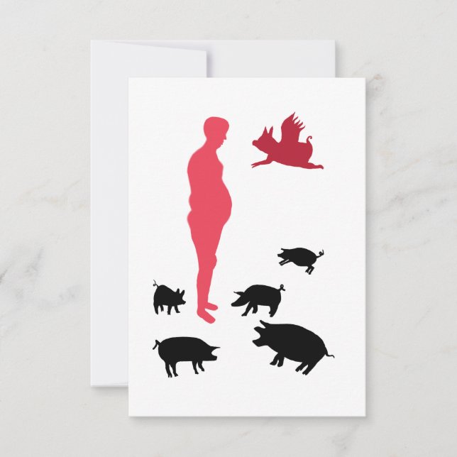 Carte postale végétarienne pour le repas de ferme (Devant)