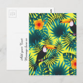 Carte Postale Végétation d'été Foliage de la Jungle tropicale To (Devant / Derrière)