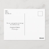 Carte Postale Végétation Priant pour Vous (Dos)
