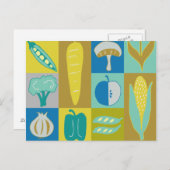 Carte Postale Veggie Blocks II (Devant / Derrière)