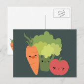 Carte Postale Veggie Friends (Devant / Derrière)