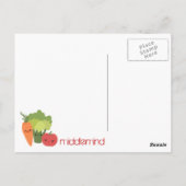Carte Postale Veggie Friends (Dos)