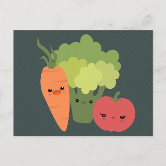 Carte Postale Veggie Friends (Devant)